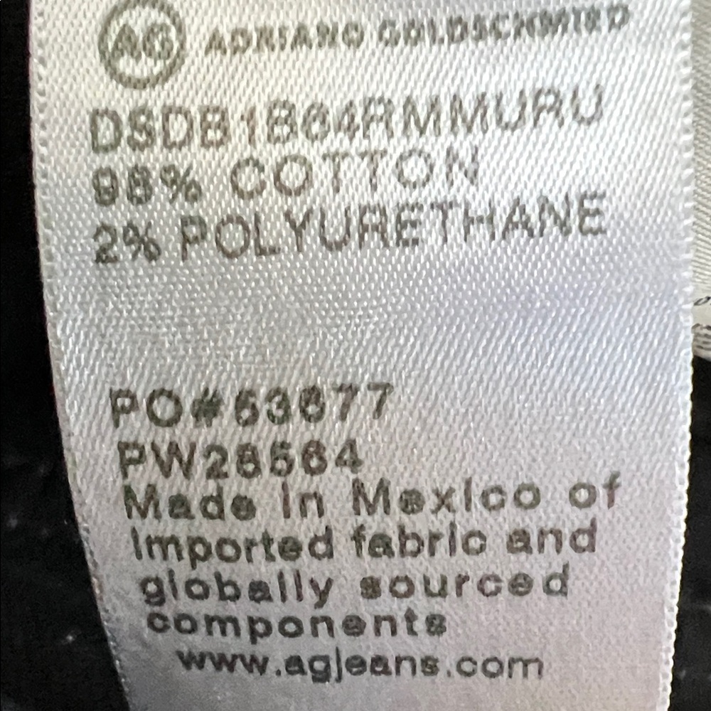Ag Adriano Goldschmied Black Ultra High Rise Wide leg DEVEN Jeans - Picture 4 of 9